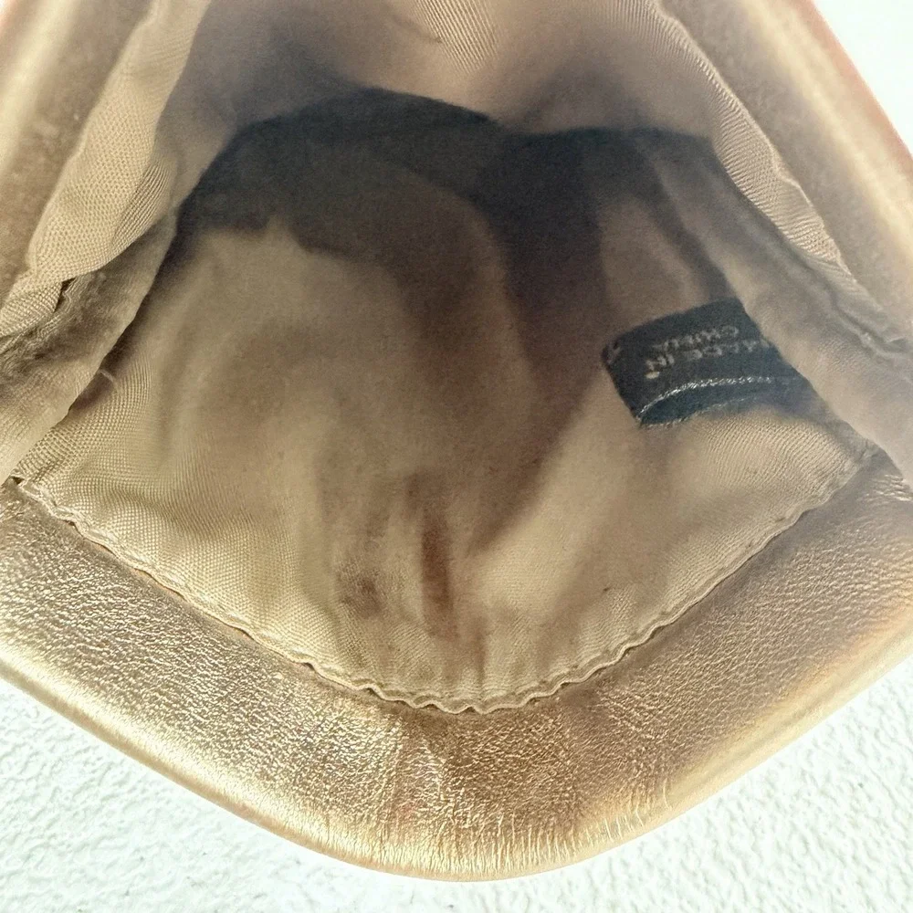 Coach Signature Canvas Leather Soft Eyeglasses Sunglasses Case Gold Squeeze Top